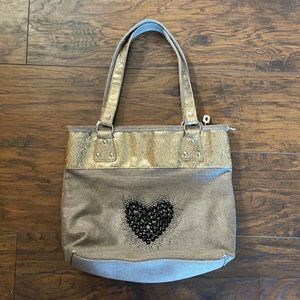 Heart Jeweled Tote